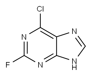 6-Chloro-2-fluoropurine Structure