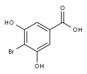 4-Bromo-3,5-dihydroxybenzoic acid Structure