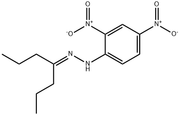 4-Heptanone 2,4-dinitrophenyl hydrazone Structure