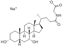 Glycochenodeoxycholic acid sodium salt Structure