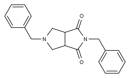 2,5-Dibenzyltetrahydropyrrolo[3,4-c]pyrrole-1,3-dione Structure