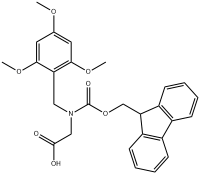 Fmoc-N-(2,4,6-trimethoxybenzyl)-glycine Structure