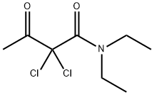 2,2-dichloro-N,N-diethyl-3-oxobutyramide   Structure