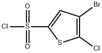 4-BROMO-5-CHLOROTHIOPHENE-2-SULFONYL CHLORIDE Structure