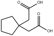Cyclopentane-1,1-diacetic acid Structure