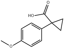 1-(4-METHOXYPHENYL)-1-CYCLOPROPANECARBOXYLIC ACID Structure