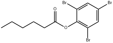 2,4,6-TRIBROMOPHENYL N-HEXANOATE Structure