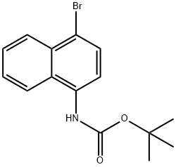 TERT-BUTYL 4-BROMONAPHTHALEN-1-YLCARBAMATE Structure