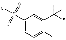 4-FLUORO-3-(TRIFLUOROMETHYL)BENZENESULPHONYL CHLORIDE Structure