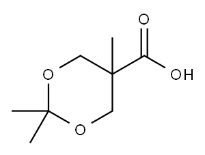 2,2,5-Trimethyl-1,3-dioxane-5-carboxylic Acid Structure