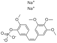 Combretastatin A4 phosphate disodium salt Structure