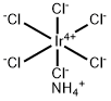 Ammonium hexachloroiridate(IV) Structure