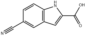5-CYANO-1H-INDOLE-2-CARBOXYLIC ACID Structure