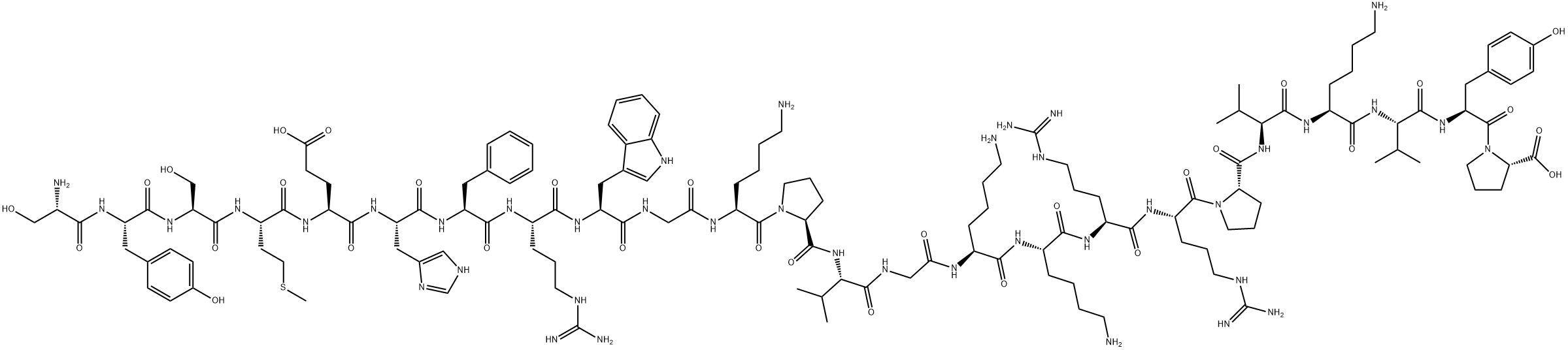 Tetracosactide acetate Structure