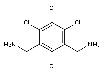 2,4,5,6-tetrachloro-m-xylene-alpha,alpha'-diamine  Structure