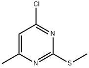 4-Chloro-6-methyl-2-(methylthio)pyrimidine Structure
