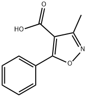 3-METHYL-5-PHENYL-4-ISOXAZOLECARBOXYLIC ACID Structure