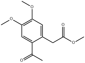 METHYL 2-(2-ACETYL-4,5-DIMETHOXYPHENYL)ACETATE Structure