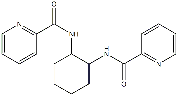 (+)-N,N'-(1S,2S)-1,2-DIAMINOCYCLOHEXANEDIYLBIS(2-PYRIDINECARBOXAMIDE) Structure
