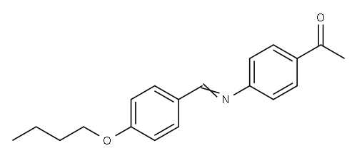4'-N-BUTOXYBENZYLIDENE-4-ACETYLANILINE Structure