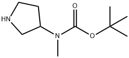 3-N-Boc-3-N-Methylaminopyrrolidine Structure