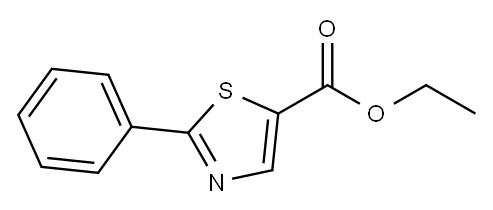 5-Thiazolecarboxylic acid, 2-phenyl-, ethyl ester Structure