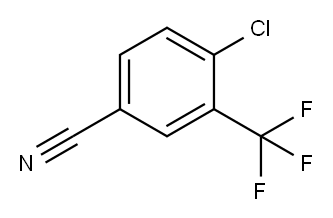 4-CHLORO-3-(TRIFLUOROMETHYL)BENZONITRILE Structure