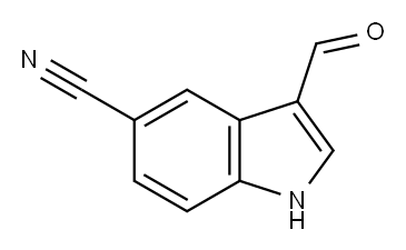 5-CYANOINDOLE-3-CARBOXALDEHYDE Structure