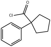 α-Phenylcyclopentanecarbonyl chloride Structure