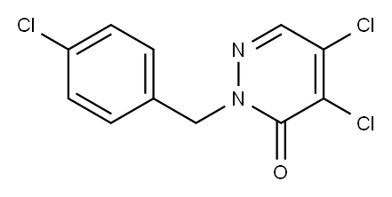 4,5-DICHLORO-2-(4-CHLOROBENZYL)-2,3-DIHYDROPYRIDAZIN-3-ONE Structure