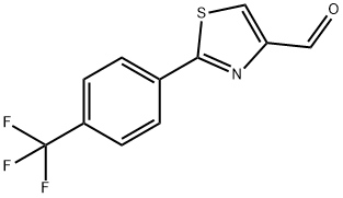 2-[4-(TRIFLUOROMETHYL)PHENYL]-1,3-THIAZOLE-4-CARBALDEHYDE Structure
