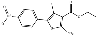 Ethyl 2-amino-4-methyl-5-(4-nitrophenyl)thiophene-3-carboxylate Structure