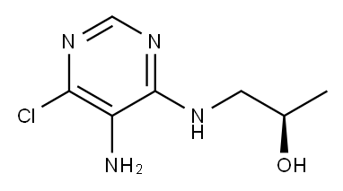 (R)-1-((5-aMino-6-chloropyriMidin-4-yl)aMino)propan-2-ol Structure