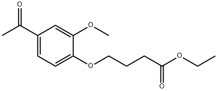 4-(4-Acetyl-2-Methoxyphenoxy)-butanoic Acid Ethyl Ester Structure