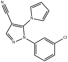 1-(3-CHLOROPHENYL)-5-(1H-PYRROL-1-YL)-1H-PYRAZOLE-4-CARBONITRILE Structure