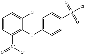 4-(2-CHLORO-6-NITROPHENOXY)BENZENE-1-SULFONYL CHLORIDE Structure