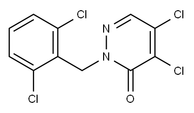 4,5-DICHLORO-2-(2,6-DICHLOROBENZYL)-2,3-DIHYDROPYRIDAZIN-3-ONE Structure