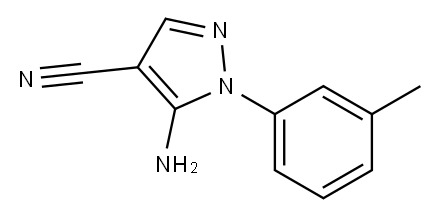 5-AMINO-1-(3-METHYLPHENYL)-1H-PYRAZOLE-4-CARBONITRILE Structure
