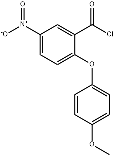 2-(4-METHOXYPHENOXY)-5-NITROBENZENE-1-CARBONYL CHLORIDE Structure