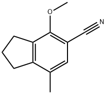 4-METHOXY-7-METHYLINDANE-5-CARBONITRILE Structure