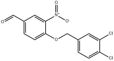 4-(3,4-DICHLOROBENZYLOXY)-3-NITROBENZALDEHYDE Structure