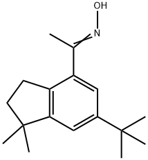 1-[6-(TERT-BUTYL)-1,1-DIMETHYL-2,3-DIHYDRO-1H-INDEN-4-YL]ETHAN-1-ONE OXIME Structure