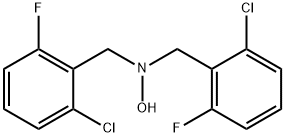 N,N-BIS(2-CHLORO-6-FLUOROBENZYL)HYDROXYLAMINE Structure