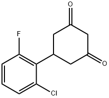 5-(2-CHLORO-6-FLUOROPHENYL)CYCLOHEXANE-1,3-DIONE Structure