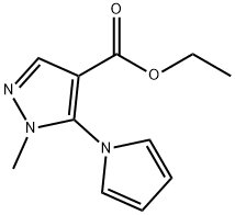 ETHYL 1-METHYL-5-(1H-PYRROL-1-YL)-1H-PYRAZOLE-4-CARBOXYLATE Structure