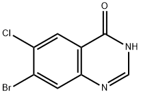 7-Bromo-6-chloro-4-quinazolinone Structure
