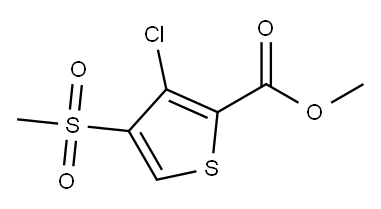 METHYL 3-CHLORO-4-(METHYLSULFONYL)THIOPHENE-2-CARBOXYLATE Structure