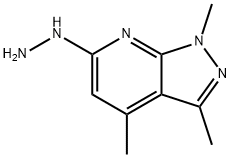 6-HYDRAZINO-1,3,4-TRIMETHYL-1H-PYRAZOLO[3,4-B]PYRIDINE Structure