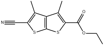 ETHYL 5-CYANO-3,4-DIMETHYLTHIENO[2,3-B]THIOPHENE-2-CARBOXYLATE Structure