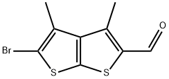 5-BROMO-3,4-DIMETHYLTHIENO[2,3-B]THIOPHENE-2-CARBOXALDEHYDE Structure